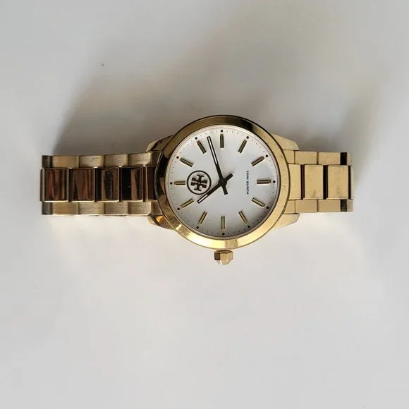 Tory Burch Collins Women's Gold Tone Bracelet Watch - Picture 2 of 9